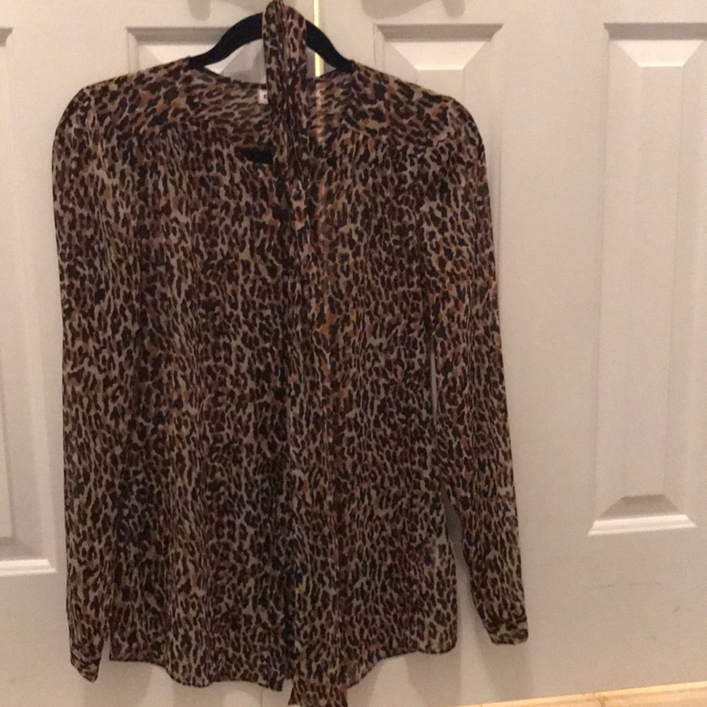 Animal print blouse